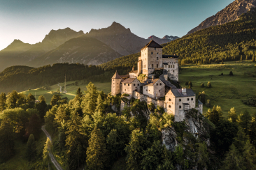 Tarasp Castle in the Lower Engadine