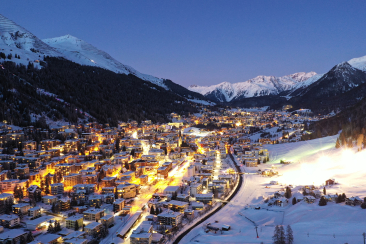 Davos bei Nacht