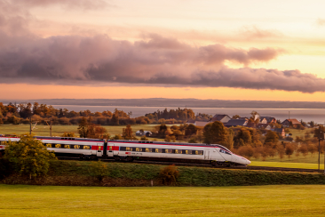 Ein Astoro-Zug am Bodensee