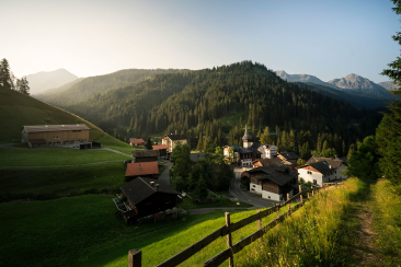 Langwies auf dem Schanfigger Dörferweg