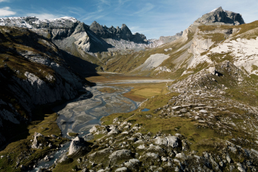 Segnesböden auf dem Sardona Welterbe Weg
