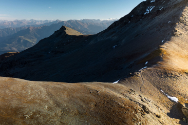 Aufstieg zum Grischsattel auf dem Segnes Trek