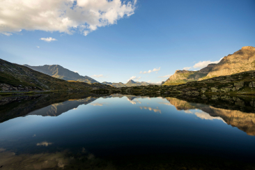 Moesola-See auf der San Bernardino Passhöhe