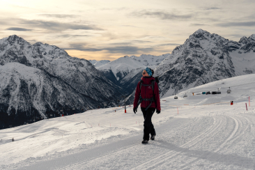 Winterweitwandern Motta Naluns auf der Via Engiadina