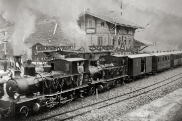 Bahnhof Klosters im Jahr 1989