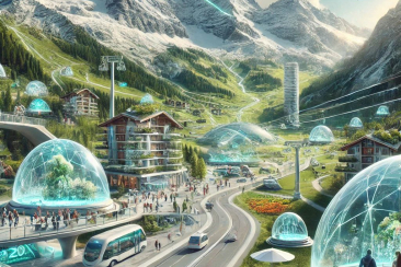 Visualisierung der Vision Graubünden 2050
