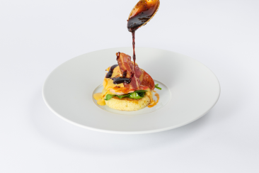 Gericht im Gourmet Grand Restaurant, Suvretta House