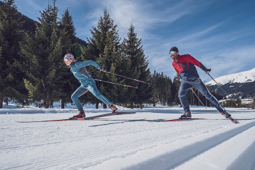 Skating auf der Loipe