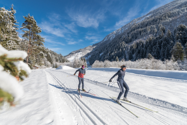 Langläufer in Disentis Sedrun
