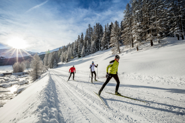 Langlaufen im beschaulichen Val Müstair, der Heimat von Dario und Gianluca Cologna