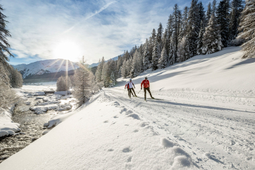 Cross-country skiing in Scuol Samnaun Val Müstair