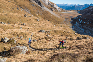 Abfahrt zum Segnesboden